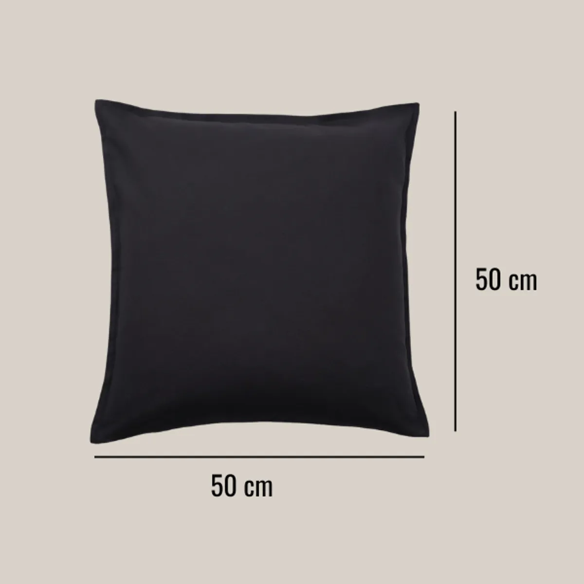 Dekorativna blazina 50, črna